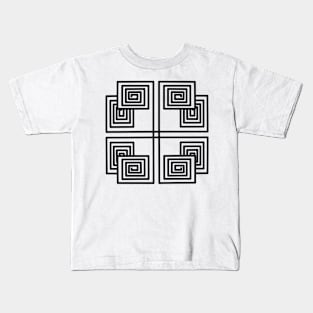 Straight Spirals Kids T-Shirt